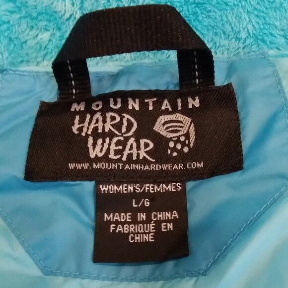 Mountain Hardwear Down Puffer Vest Blue Sz L - Picture 9 of 11